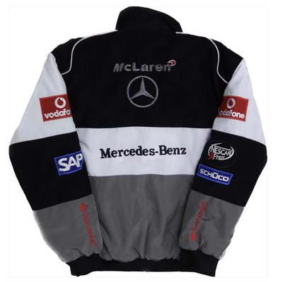 Vintage Grey Colorblock Racing McCl@ren Santander Jacket